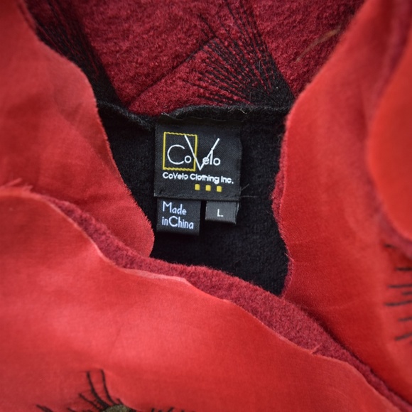 Anthropologie CoVelo felted wool Poppy jacket - Picture 8 of 8